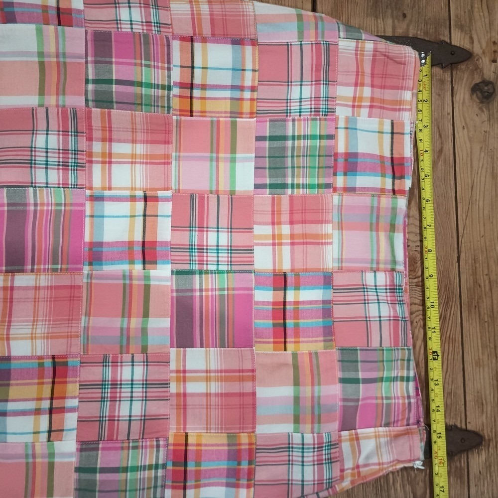 Talbots Women's Multicolor Plaid Patchwork Lined … - image 4